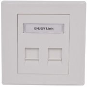 欢联/ENJOYLINK HF12121-E 信息面板 86型 二位孔（单位：个）