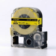 普贴标签 18mm*8m PTe-641 黄底黑字 PTe-641 黄底黑字