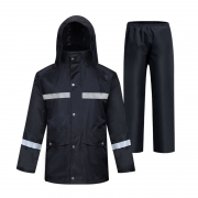 谋福 反光雨衣雨裤套装 9601 M/L/XL/XXL/XXXL号 防水男电瓶车骑行保安双层加厚分体雨衣 98式A型