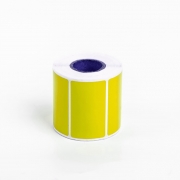仓迪 标签纸间歇纸黄色规格 50*80mm(180张)