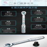 钢域 G-200 1/2系列全钢型预专业级扭力扳手40-200Nm（单位：把）