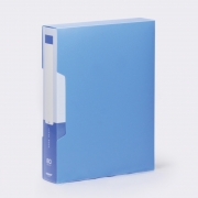 金得利（GBJS）（KINARY）60页A4资料册 文件夹 资料收纳册 透明插页文件册 办公用品 CF60 蓝色