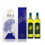 阿茜娅（AGIA）（GBHX）特级初榨橄榄油 至尊礼盒 1000ml*2
