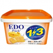 EDO Pack（GBHX）1+3 苏打饼干 早餐夹心饼干 独立包装 下午茶点心 芝士味560g