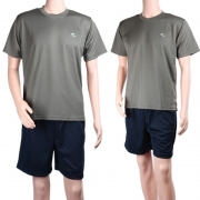 晟泰邦（GBHX） 体能服套装男短袖T恤体能训练速干工作服体能短袖套装 灰色短袖体能服套装 175/88