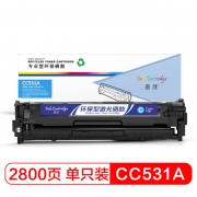盈佳 CC531A 硒鼓 适用惠普HP Color LaserJet CP2025 2320;打印量：2800页(A4,5%) 蓝色(单位： 支）
