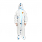 朗固 0831-9999 灭菌防护服连体式带脚套 白色(单位：套）