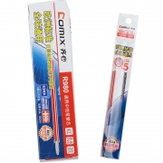 齐心(COMIX) R980 通用中性笔替芯 拔帽式 子弹头 0.5mm 红色 20.00支/盒 (计价单位：盒)