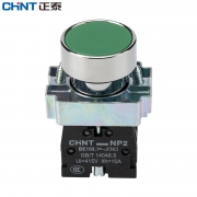 正泰（CHNT） NP2-BA35 自复位按钮 平头按钮开关 绿色（一常开一常闭）（XQ) （单位：个）