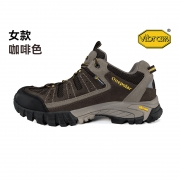 极地 S1491647M 女款咖啡色38码登山鞋 防水透气 情侣款vibram底 低帮户外徒步鞋 咖啡色(单位：双）