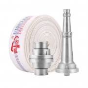 腾达 水带8-65-25+接扣KD65+水枪（QZ3.5/7.5） 消防水带（含水枪 接扣） 白色(单位：套）