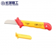 长城精工 CC416201 双色VDE绝缘直平型电工刀 配色(单位：把）