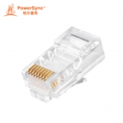 包尔星克 POWERSYNC PRC6T-20  RJ45镀金6类网线水晶头 20个 白色 计价单位:盒