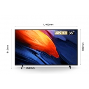索尼 FW-65BU30J 65英寸电视机 4K超高清HDR 无线投屏 办公家用视频会议专业广告机数字标牌 黑色(单位：台）