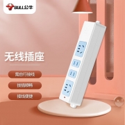 公牛（BULL）GN-101 4位无线 插座新国标/插排/无线/自行接线/无插头无电源线